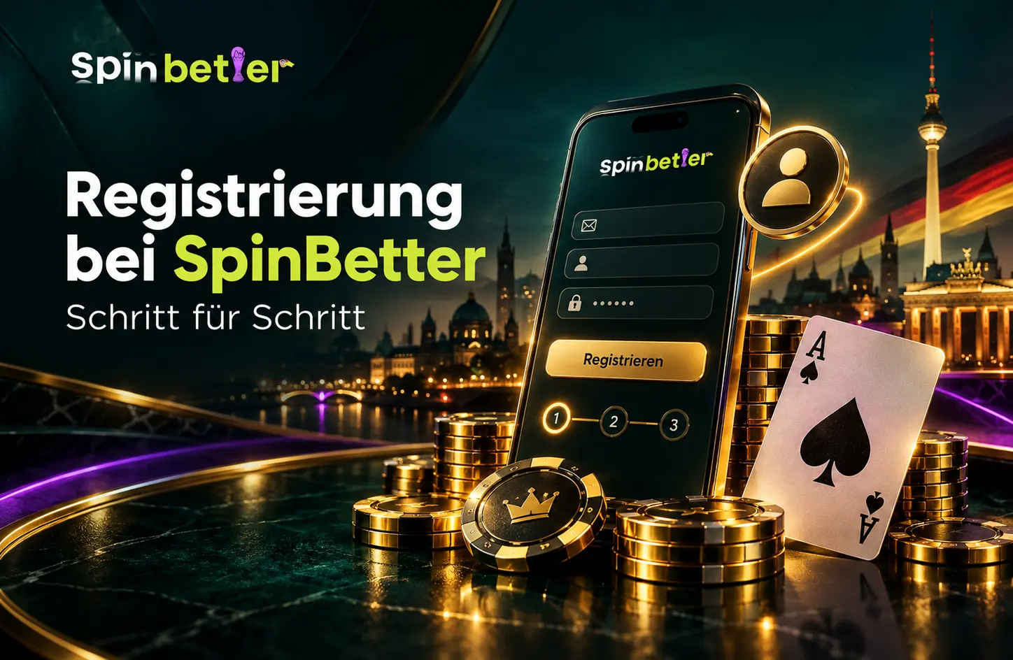 Registrierung bei SpinBetter